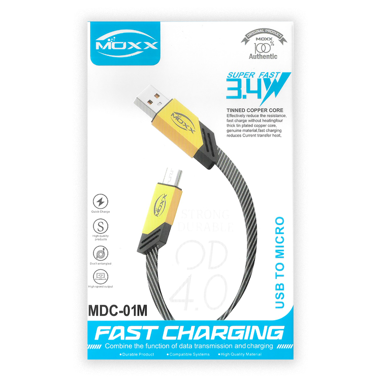 MOXX FAST DATA CABLE | 3.4A FAST SPEED | USB TO MICRO