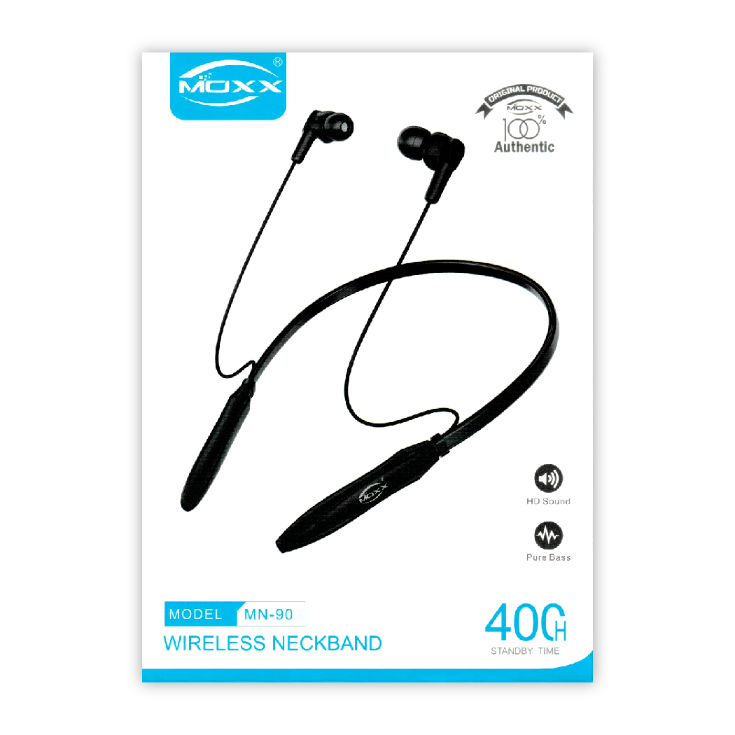 MOXX SPORT WIRELESS NECKBAND [MN-90] | 50 HOURS MUSIC TIME | 400 HOURS STANDBY TIME
