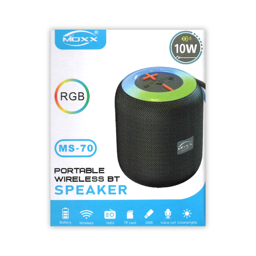 MOXX RGB Wireless Speaker | RGB Light | BT Speaker